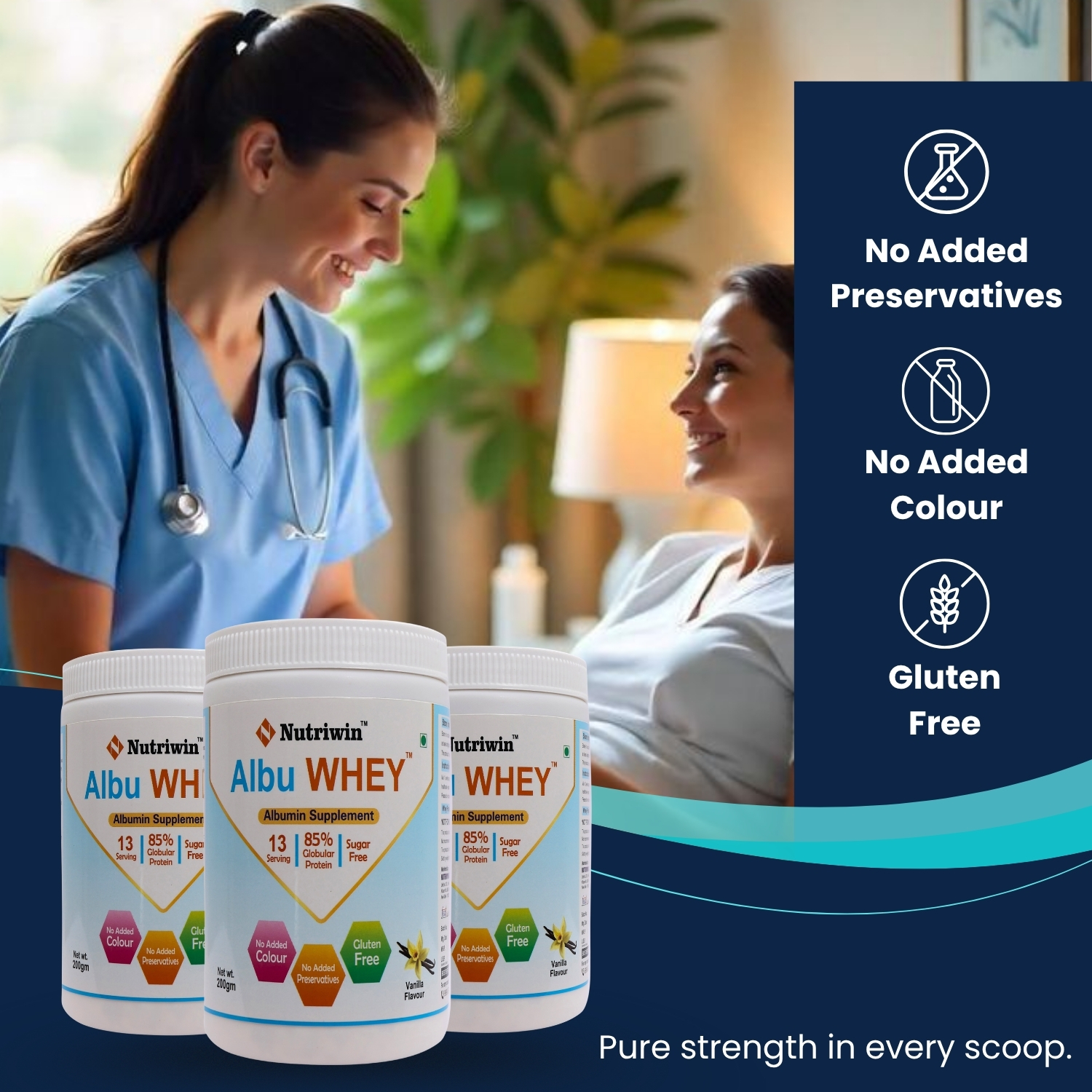 Albu-WHEY - Vanilla Flavour – Nutriwin Healthcare LLP | Premium Whey ...